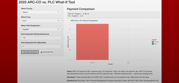 2025 ARC and PLC Decision Tool