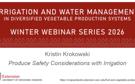 Produce Safety Considerations in Irrigation