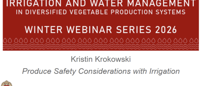 Produce Safety Considerations in Irrigation